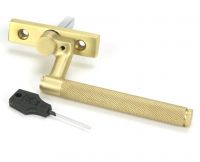 Full Set for 16mm Satin Brass "Royale" Espagnolette Window Handle - Left Hand