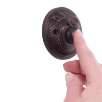“Lambeth Hall” Burnished Copper Round Lion Bell Push