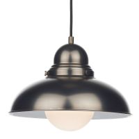 1950’s Retro Style Pendant Light with Braided Cable 