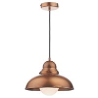 1950’s Retro Style Pendant Light with Braided Cable 