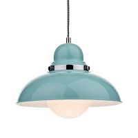 1950’s Retro Style Pendant Light with Braided Cable 