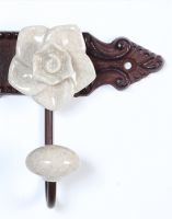 “Jacinthe” Vintage floral hooks