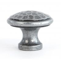 40mm Hammered Pewter Cabinet Knob Length