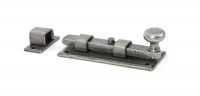 "Alverton Manor" Straight Knob Bolt 4" Pewter