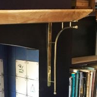 Kepler Brass Shelf Bracket