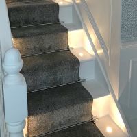 Bright Chrome Stair Rods - Acorn Finial - 12mm