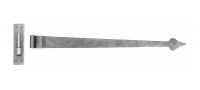 35" Cranked Pewter Door Hinges