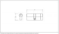 Pewter 5-Pin Euro Cylinder