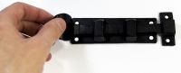 "Lymeford Court" 4" Black Iron Door Bolt