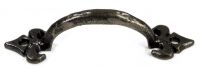 "Pencarrow Manor" 4" Fleur De Lys Iron Pull Handle