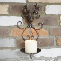 Wall Mounted Stag Candle Holder 