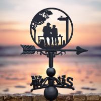 Lovers on a bench Weathervane 