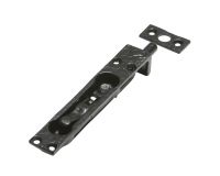 6" Traditional Black Iron Flush Lever Action Door Bolt