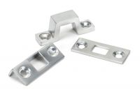 6" Universal Bolt in Satin Chrome Keeps
