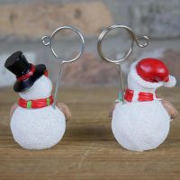 Back view of the Snowman Name Card Holder 