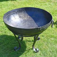 Top view of Kadai Bowl with dropped handles 