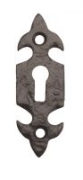 Black Iron Fleur De Lis Escutcheon