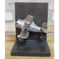 Side View of Airplane Book End