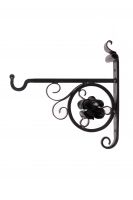 Scroll & Flower Design Hanging Basket Brackets & Baskets