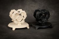 Cream & Black finish napkin holders