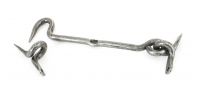 6" Forged Cabin Hook Pewter 