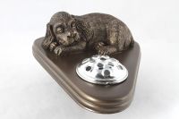 Pet Memorial & integral vase ’Dog at rest’