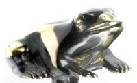 "Little Frederick" Froggie garden tap in antique brass