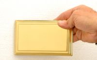 Rear Fixing Engravable Plate