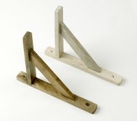 "Embray Lodge" Classic Hardwood Antique White Finish Bracket 25cm x 21cm