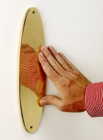 "Avabry" Brass Oval Finger Plate