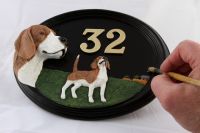 House Sign - Hand Painted - Beagle