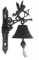 Cast Iron Garden Bell - Angel