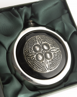 Celtic Brooch Whisky Hip Flask
