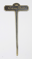 Crane’s Bill Brass Garden Plant Marker