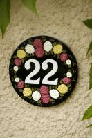 "Renwell Valley" Blank Floral House Sign