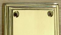 "Riverton" Stepped edge polished brass finger Plate