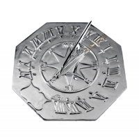 Chrome Navigator Sundial - 260mm 