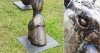 “Brigadier Gerard” Horse sculpture hand made in fabricated steel