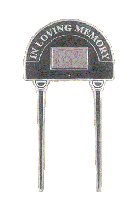 In Loving Memory Polished Aluminium Lawn Spike