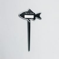 Pet Memorial - (Pet At Rest) - Brass Fish Spiked
