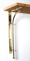 Kepler Modern Polished Brass Bracket 50 x 24cm