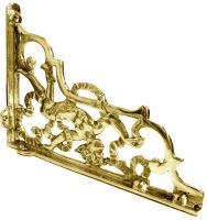 Polished brass Large Cherub shelf bracket