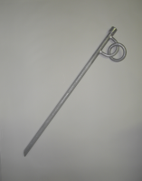 Galvanised Mooring Spike with "D" Ring and Chain Link