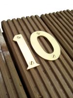 Solid Brass Mooring Numbers