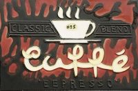 ’Espresso’ Iron & Ceramic Tray