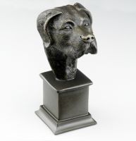 Great Dane Bronze Dog Bust