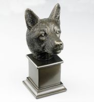 Corgi Bronze Dog Bust