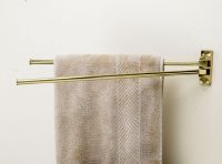 Solid Brass Double Towel Rail