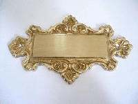 Ornate Shaped Engraveable Sign