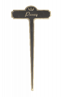 Pansy Brass Garden Plant Marker